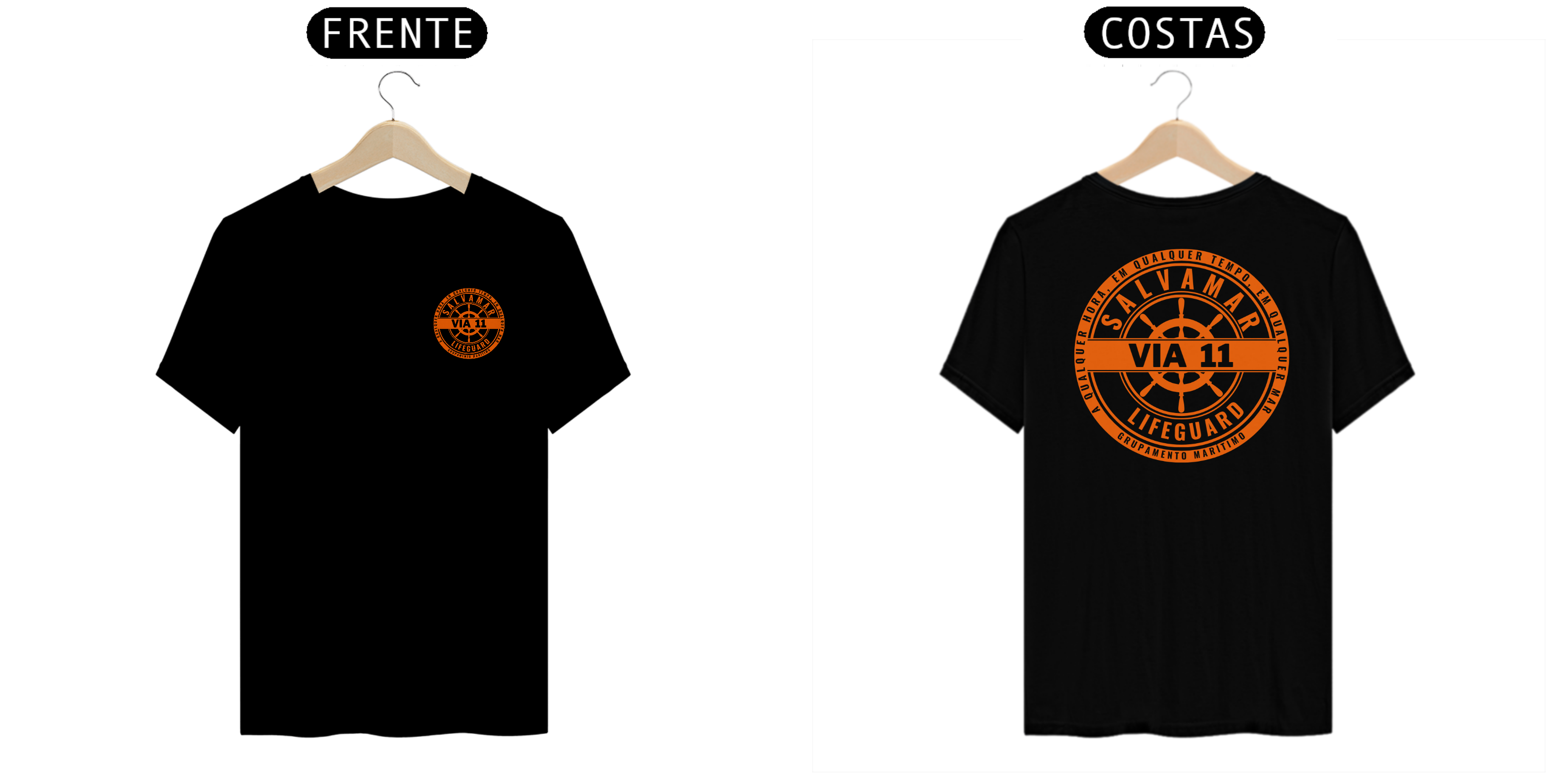 CAMISA VIA 11  PRETA - P1