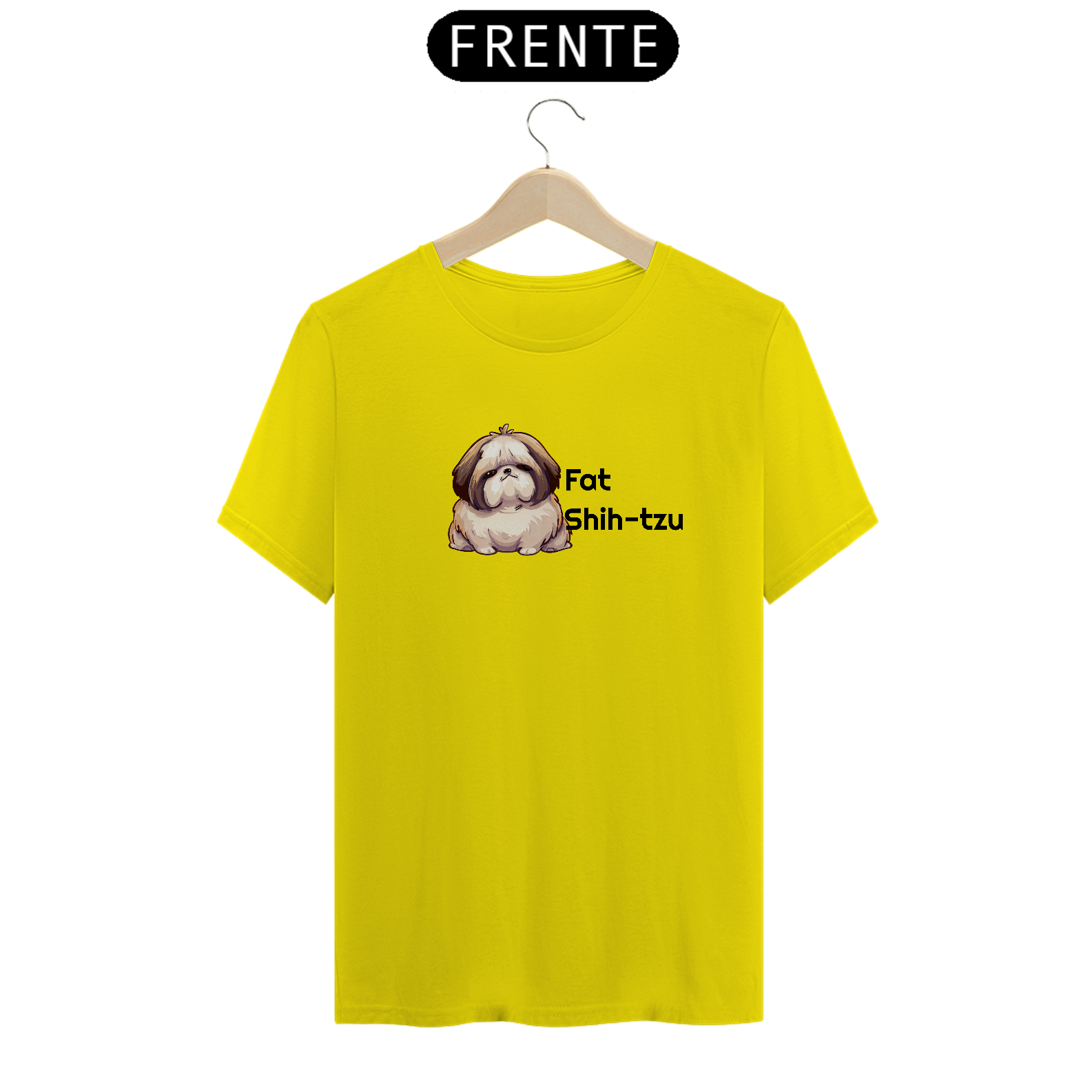 T-Shirt Quality - Fat Shih-tzu - Modelo 1