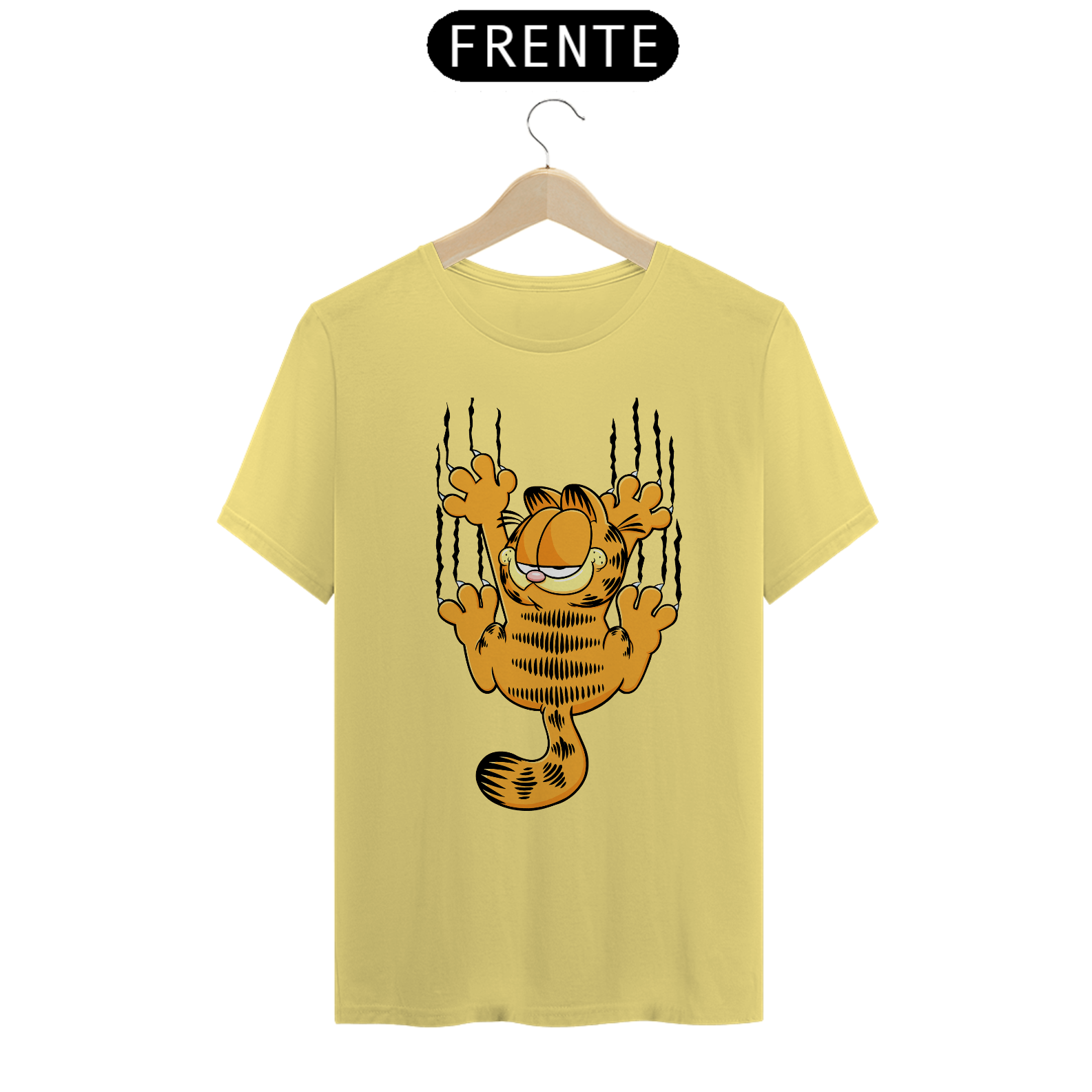 Camiseta T-Shirt Estonada - Garfield Agarradinho - Model 1