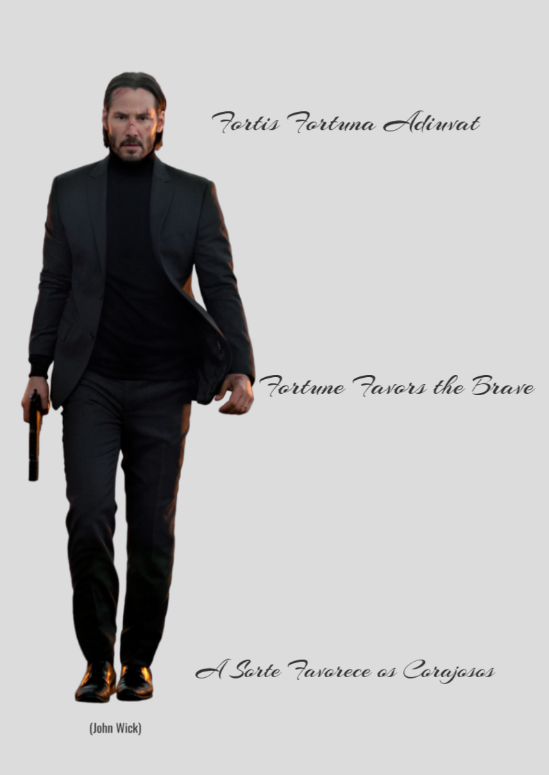 Poster Retrato 2 Fortis Fortuna Adiuvat John Wick 