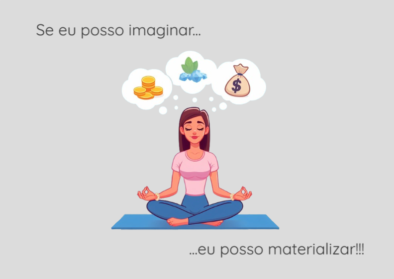 Poster Paisagem - Se eu posso imaginar eu posso materializar!!! Modelo 1