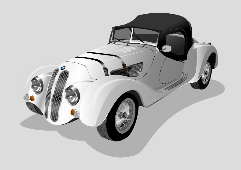 Poster - Paisagem - Carro Antigo 1