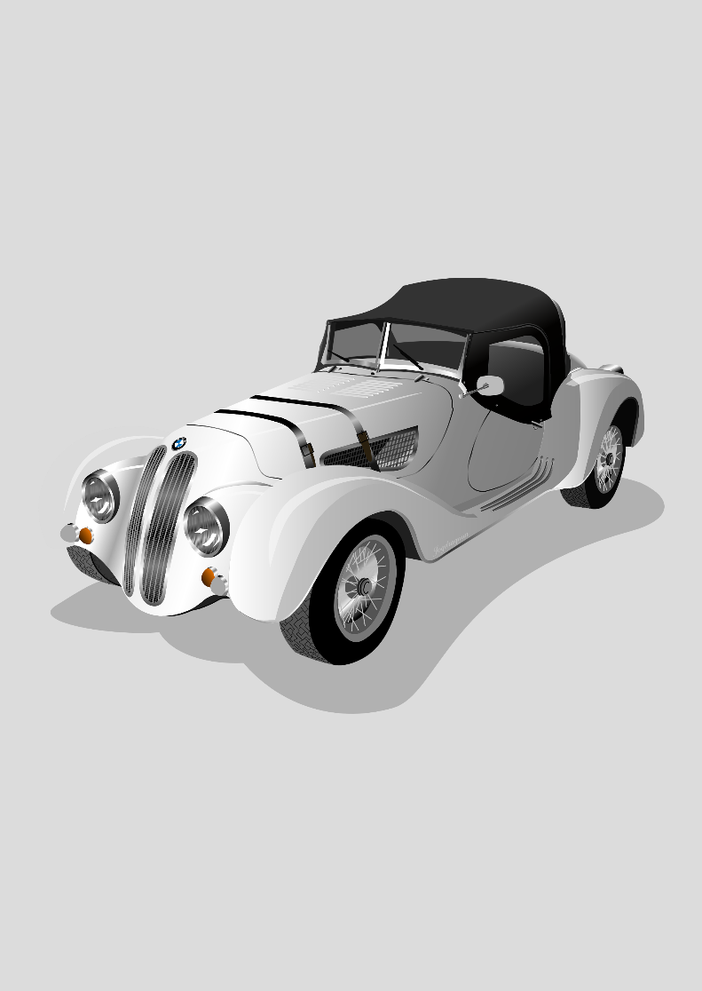 Poster - Retrato - Carro Antigo 1