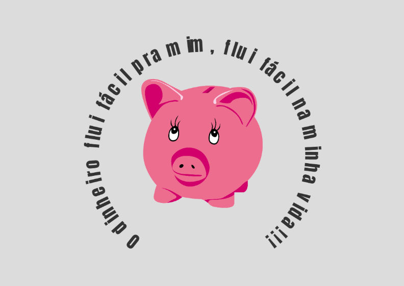 Poster - Paisagem - O dinheiro flui fácil pra mim, flui fácil na minha vida!!!