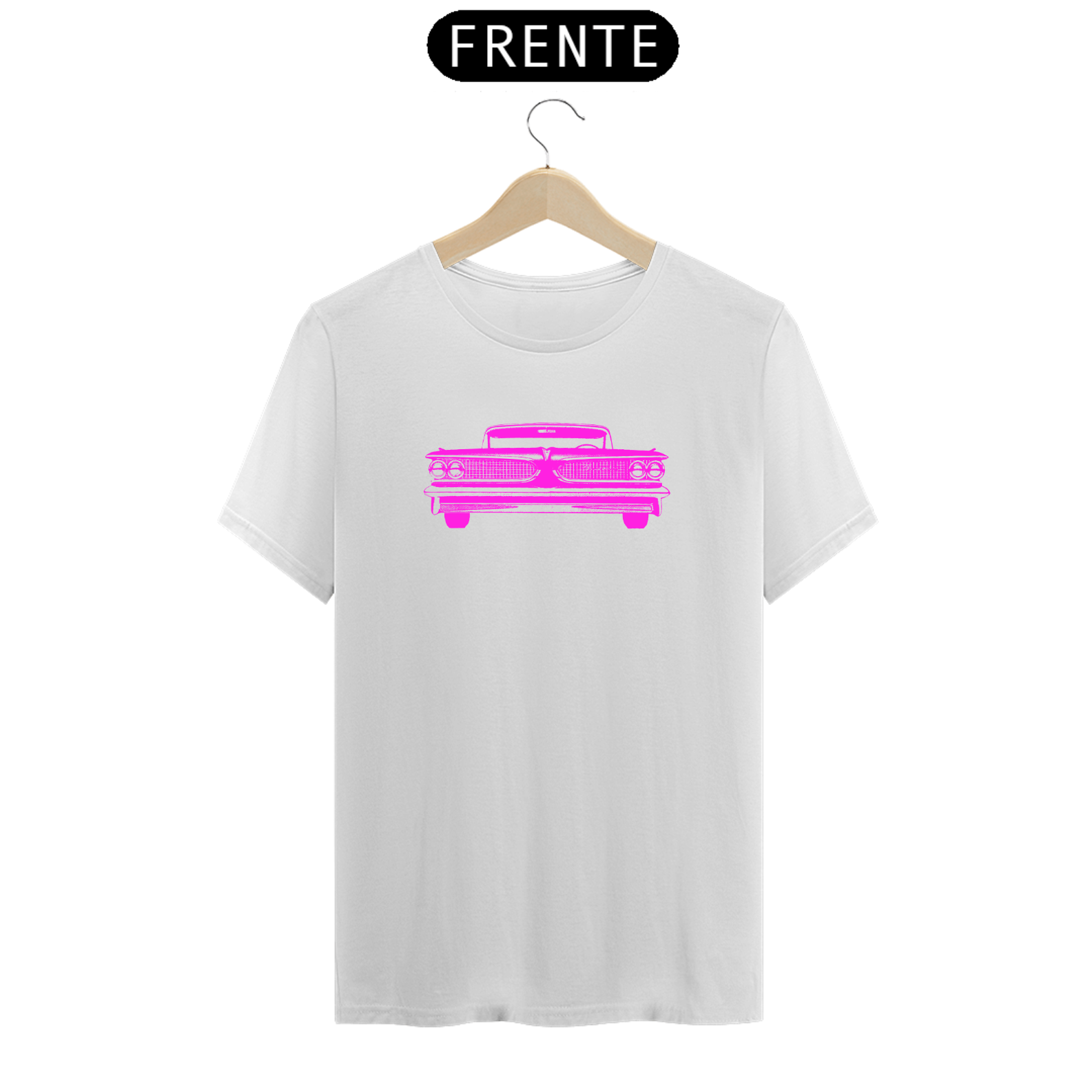 T-Shirt Prime - Carro Antigo 8 Rosa