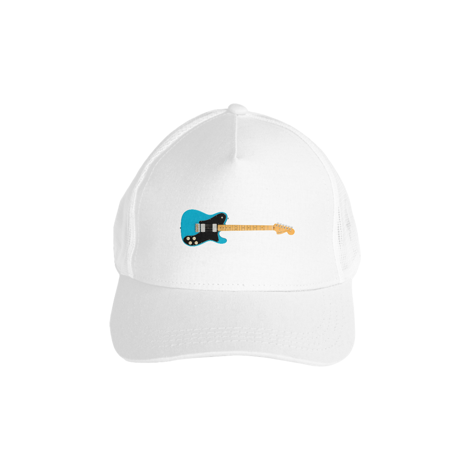 Boné Americano com Tela - Guitarra Fender American Professional II Telecaster Deluxe Miami Blue - HD