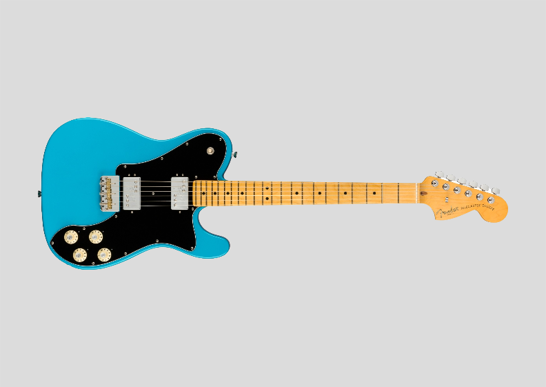 Poster Paisagem - Guitarra Fender American Professional II Telecaster Deluxe Miami Blue - HD