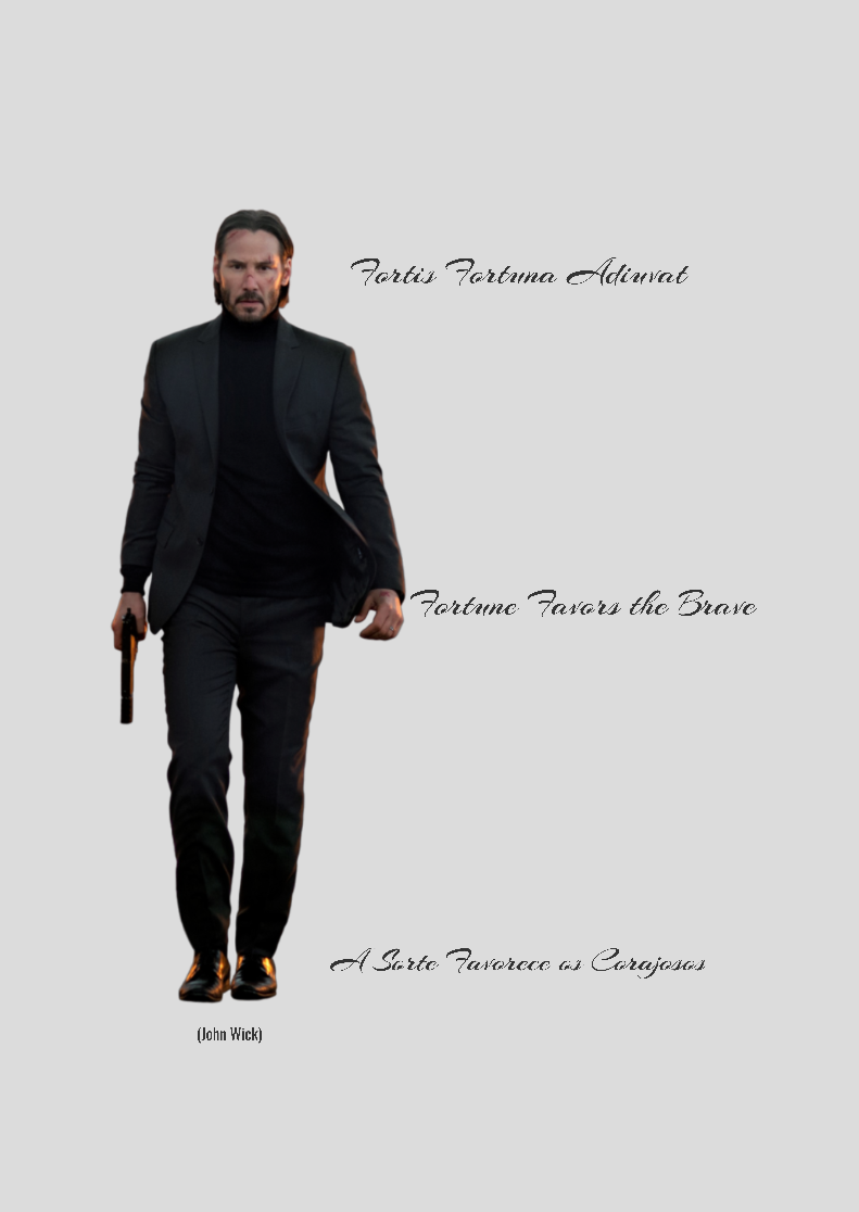 Poster Retrato - John Wick 1 - Fortis Fortuna Adiuvat