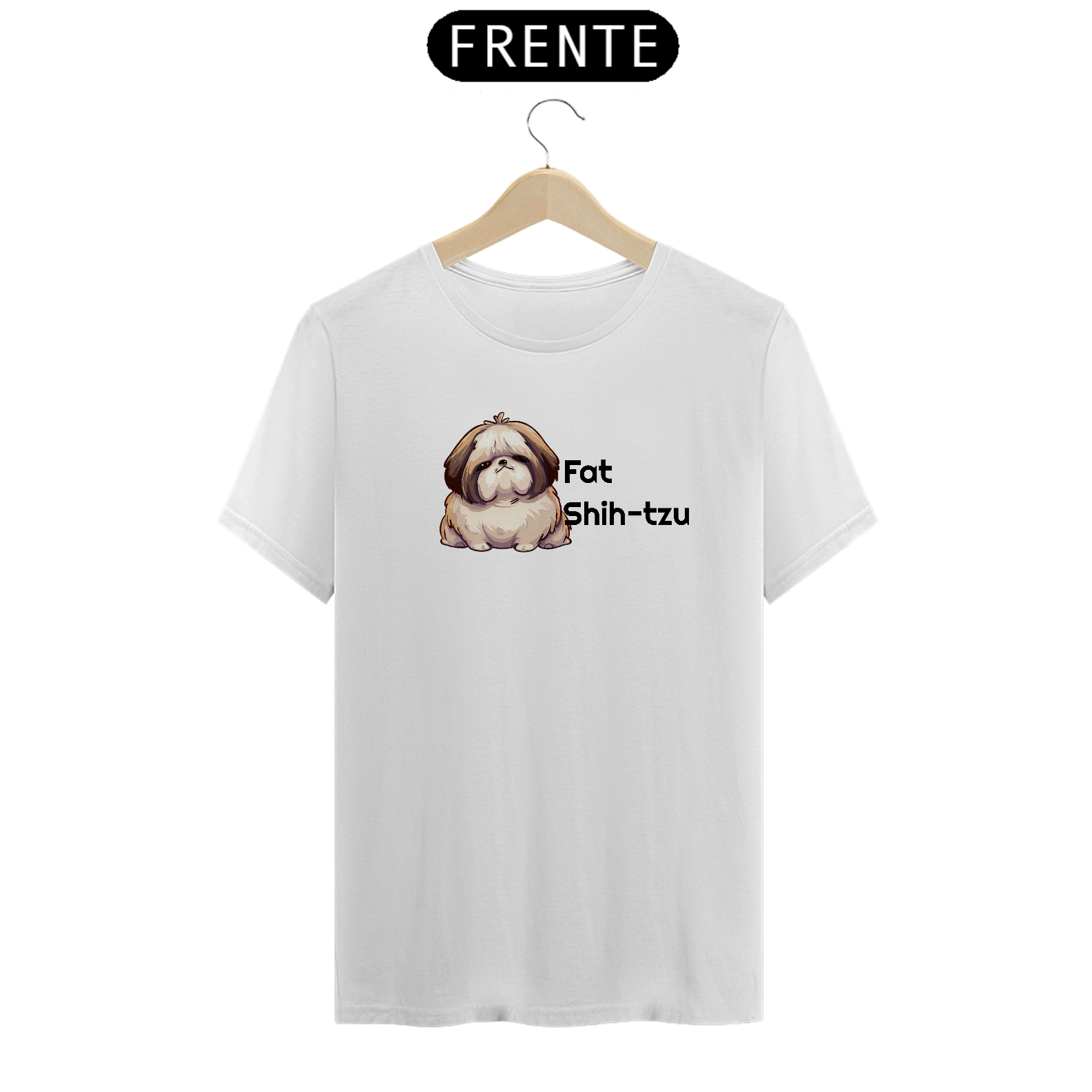 T-Shirt Classic - Fat Shih-tzu - Modelo 1