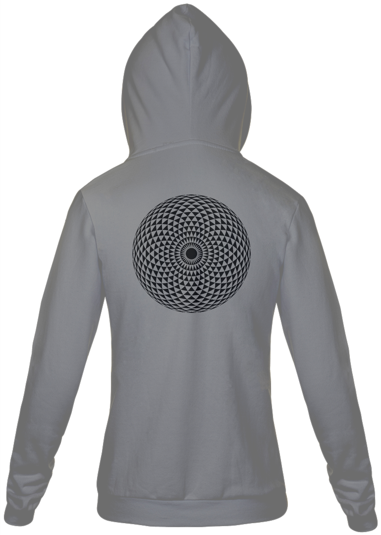 Moleton com zíper unissex - Mandala 1