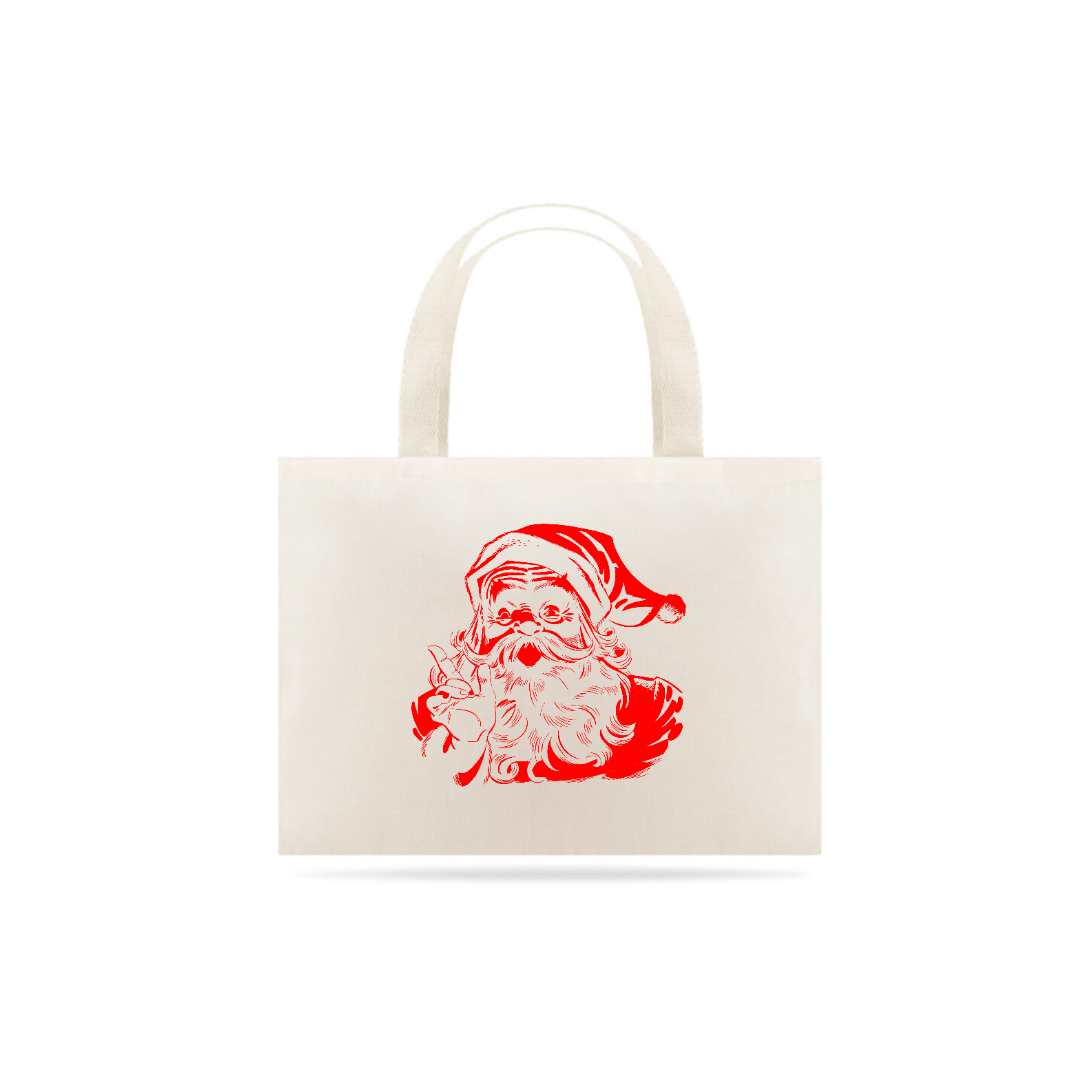 Eco Bag - Papai Noel 1 - Vermelho