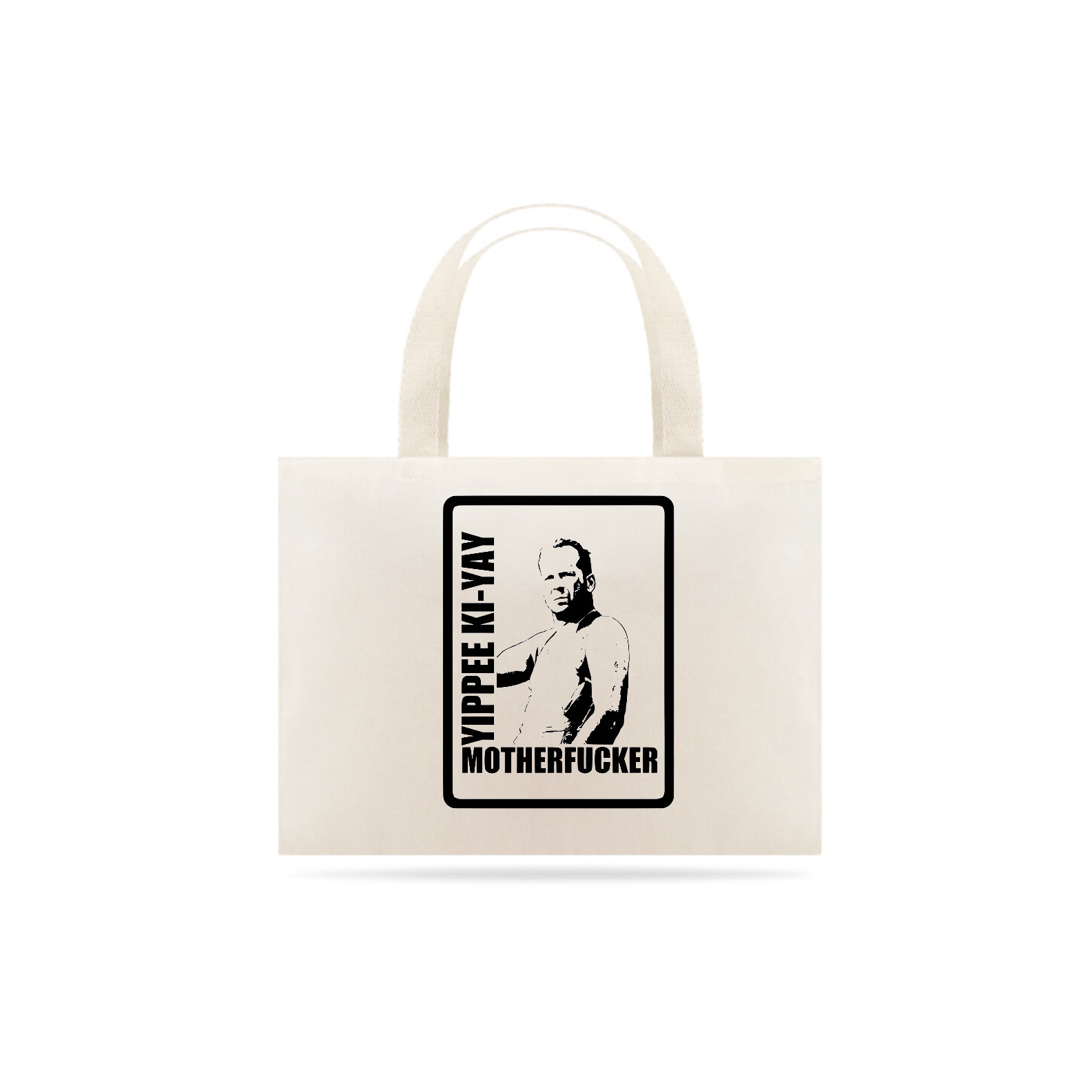 Eco Bag - Die Hard 1 - Yippee Ki-Yay Motherfucker - Preto