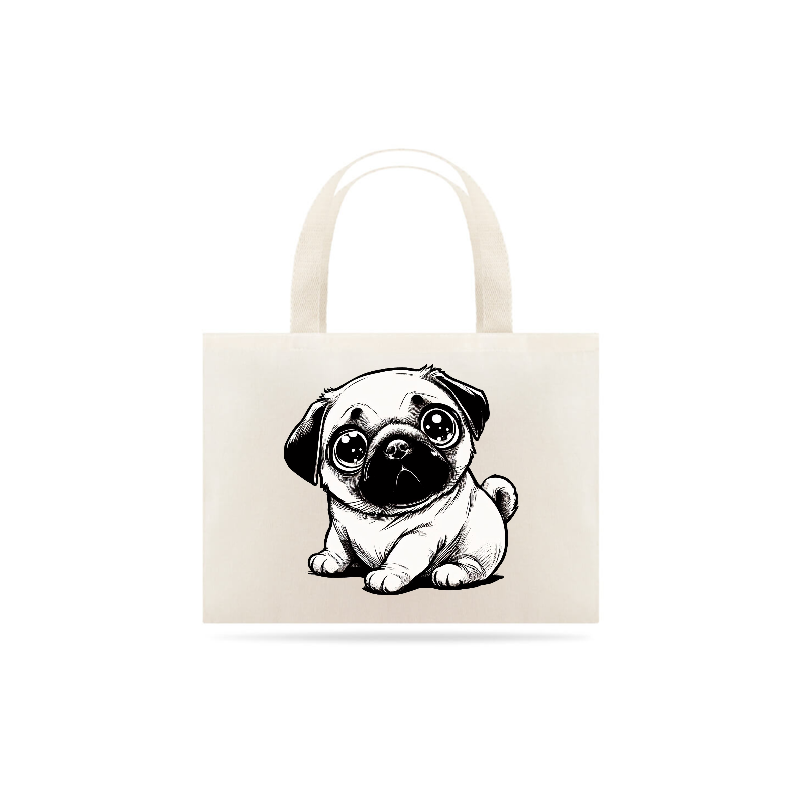 Eco Bag - Fat Pug 1