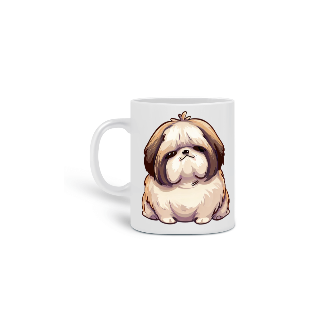 Caneca Cerâmica - Fat Shih-tzu - Modelo 1
