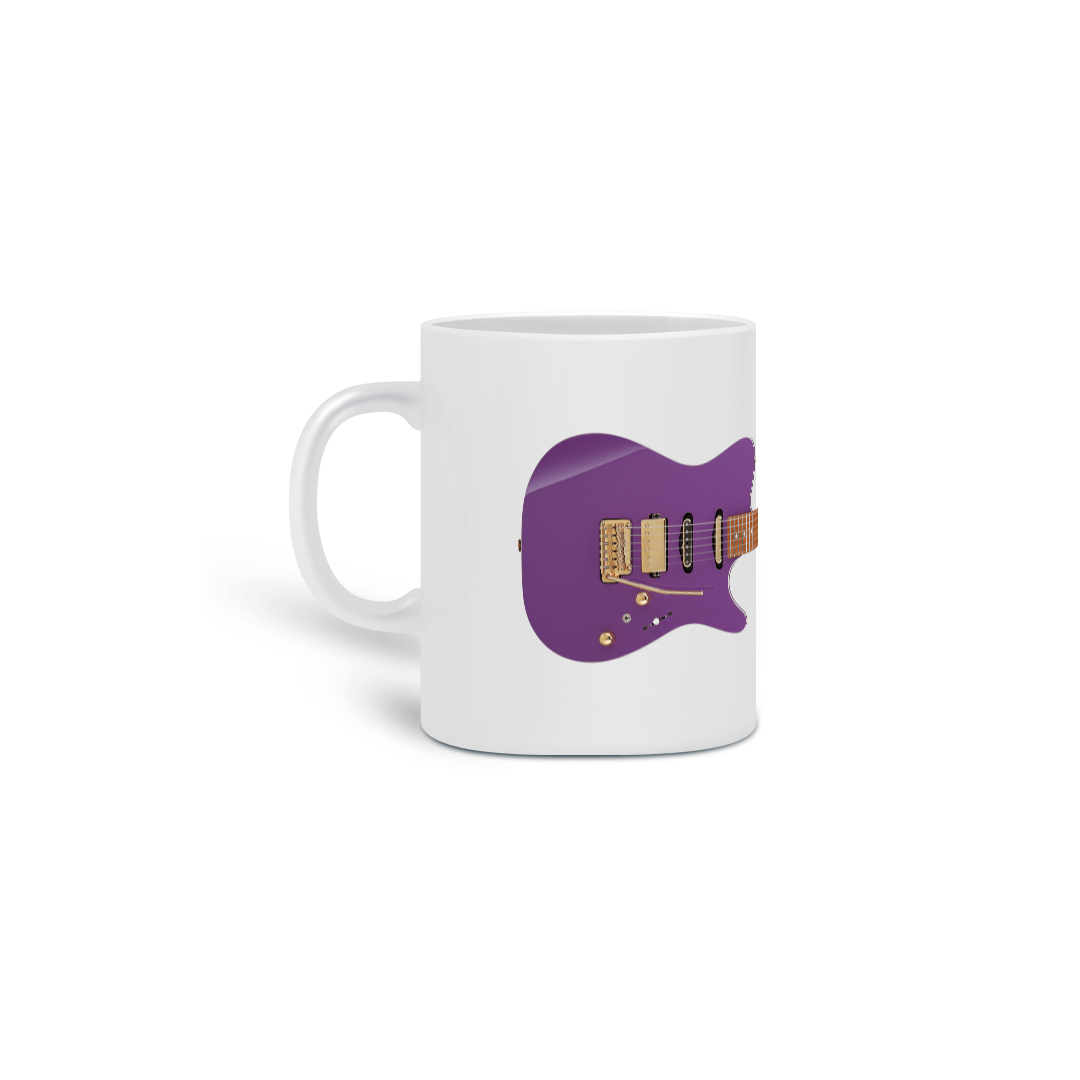 Caneca Cerâmica - Guitarra Ibanez Lari Basilio Signature - LB1 Violet