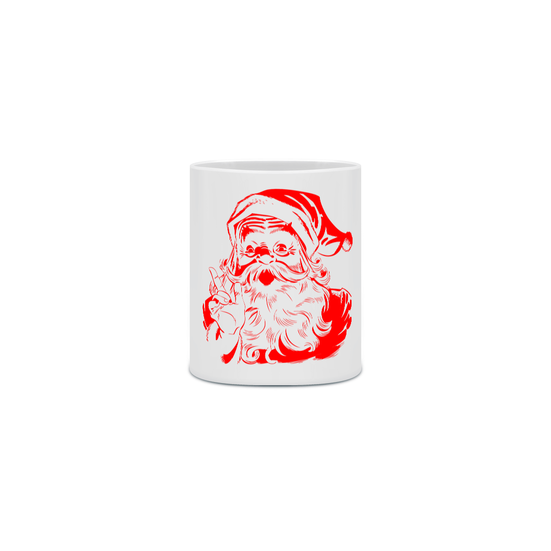 Caneca Cerâmica - Papai Noel 1 - Vermelho