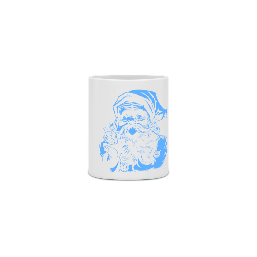 Caneca Cerâmica - Papai Noel 1 - Azul 2