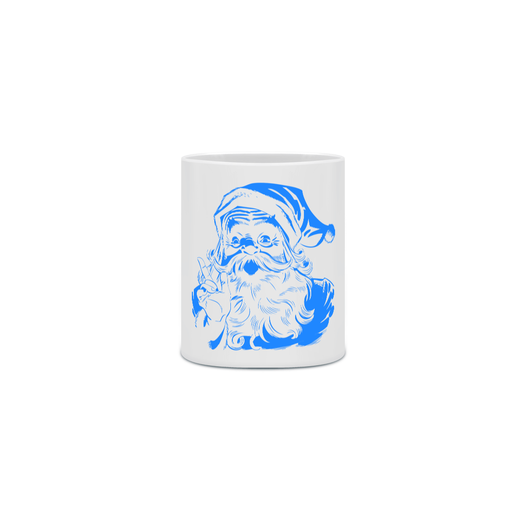 Caneca Cerâmica - Papai Noel 1 - Azul 3