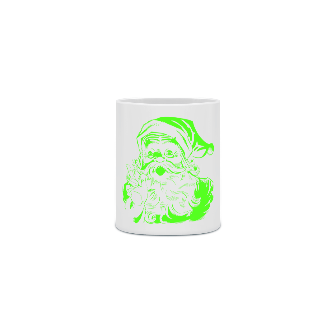 Caneca Cerâmica - Papai Noel 1 - Verde 4