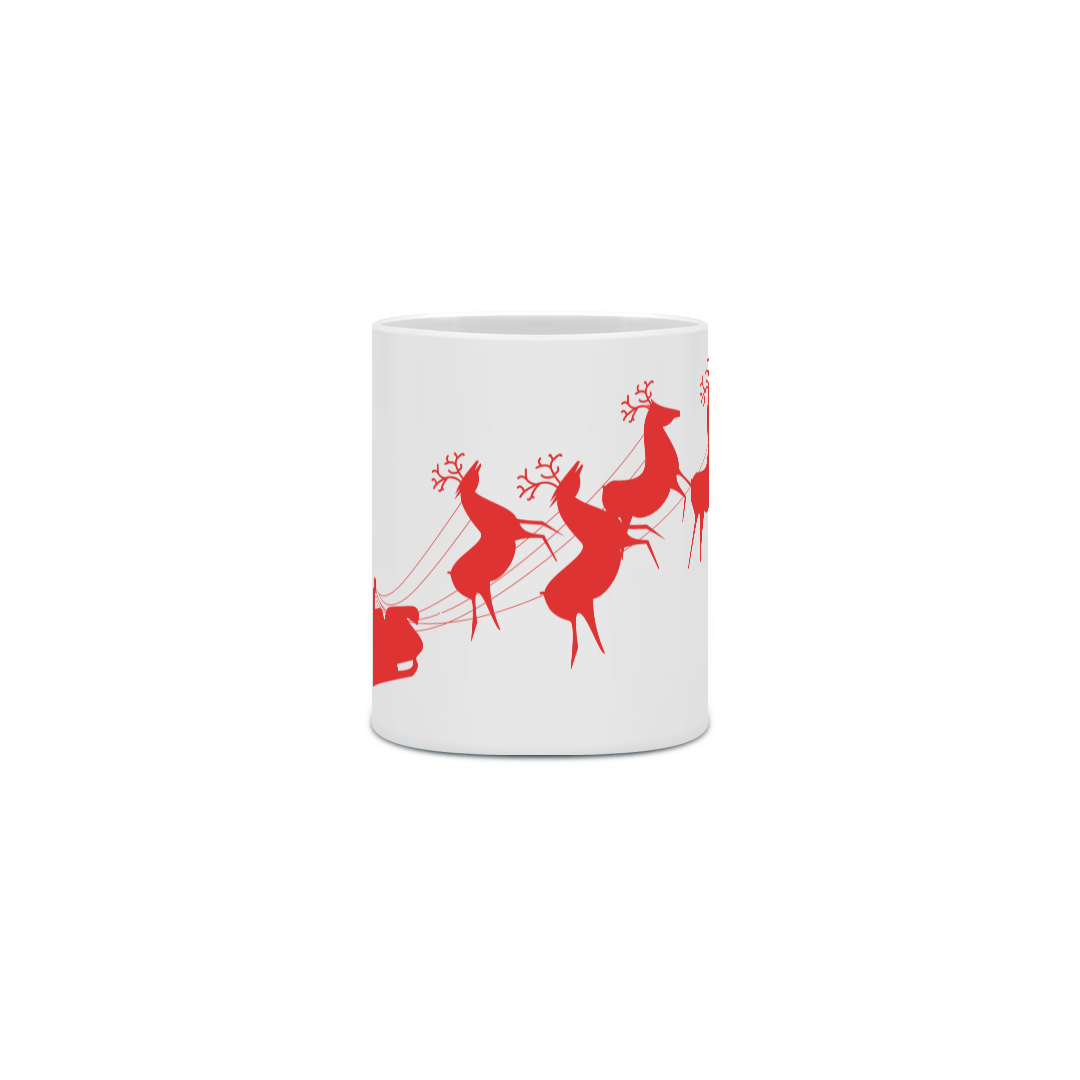 Caneca Cerâmica - Papai Noel 2 - Vermelho