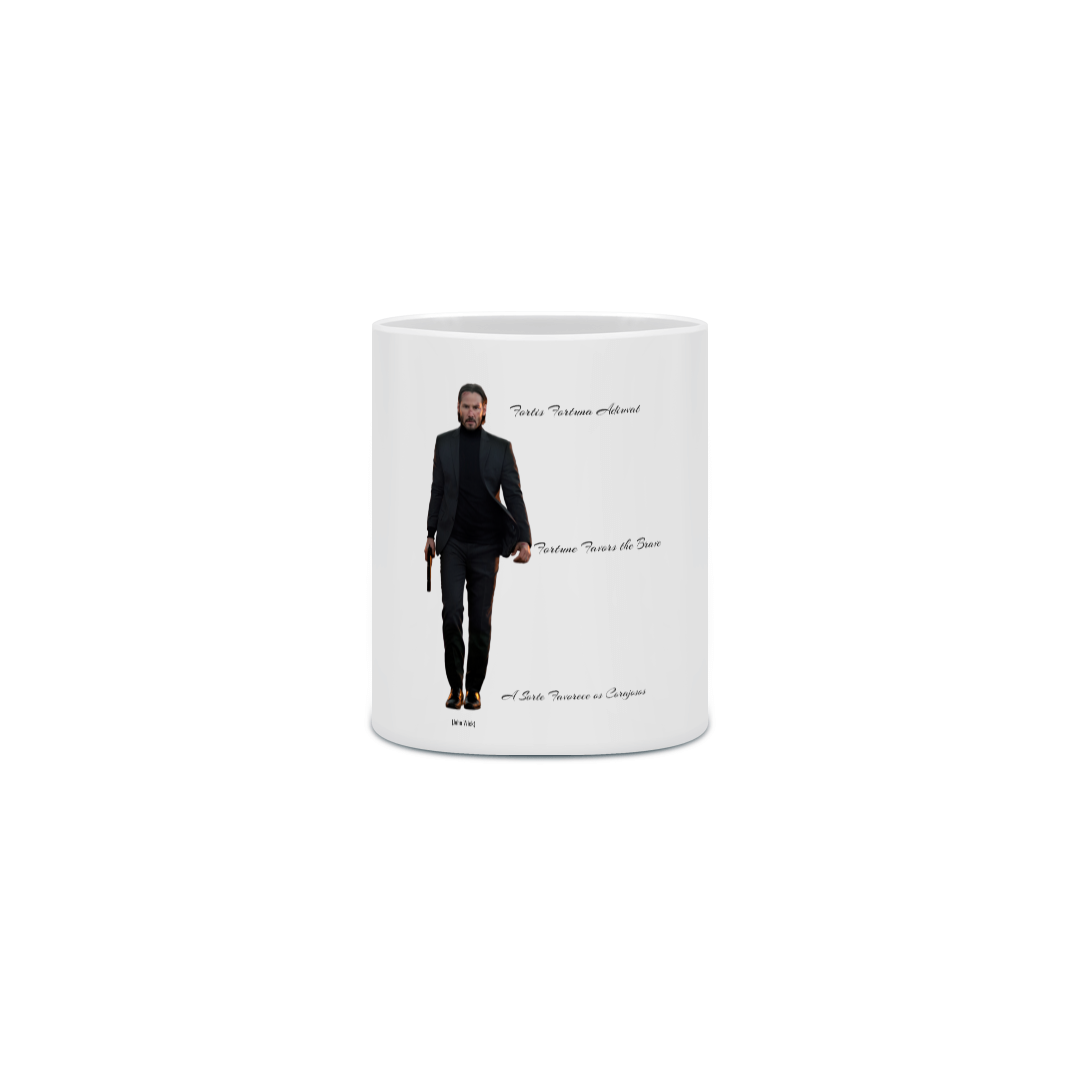Caneca Cerâmica - John Wick 1 - Fortis Fortuna Adiuvat