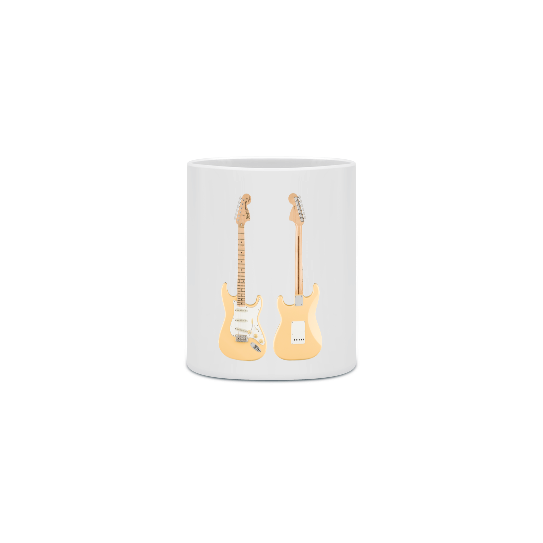 Caneca Cerâmica - Guitarra Fender Stratocaster Yngwie Malmsteen Signature - Model 1