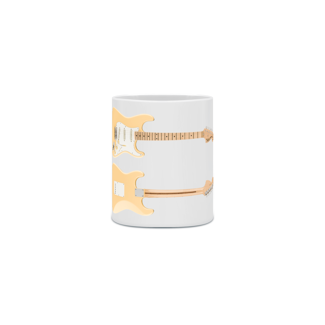 Caneca Cerâmica - Guitarra Fender Stratocaster Yngwie Malmsteen Signature - Model 2