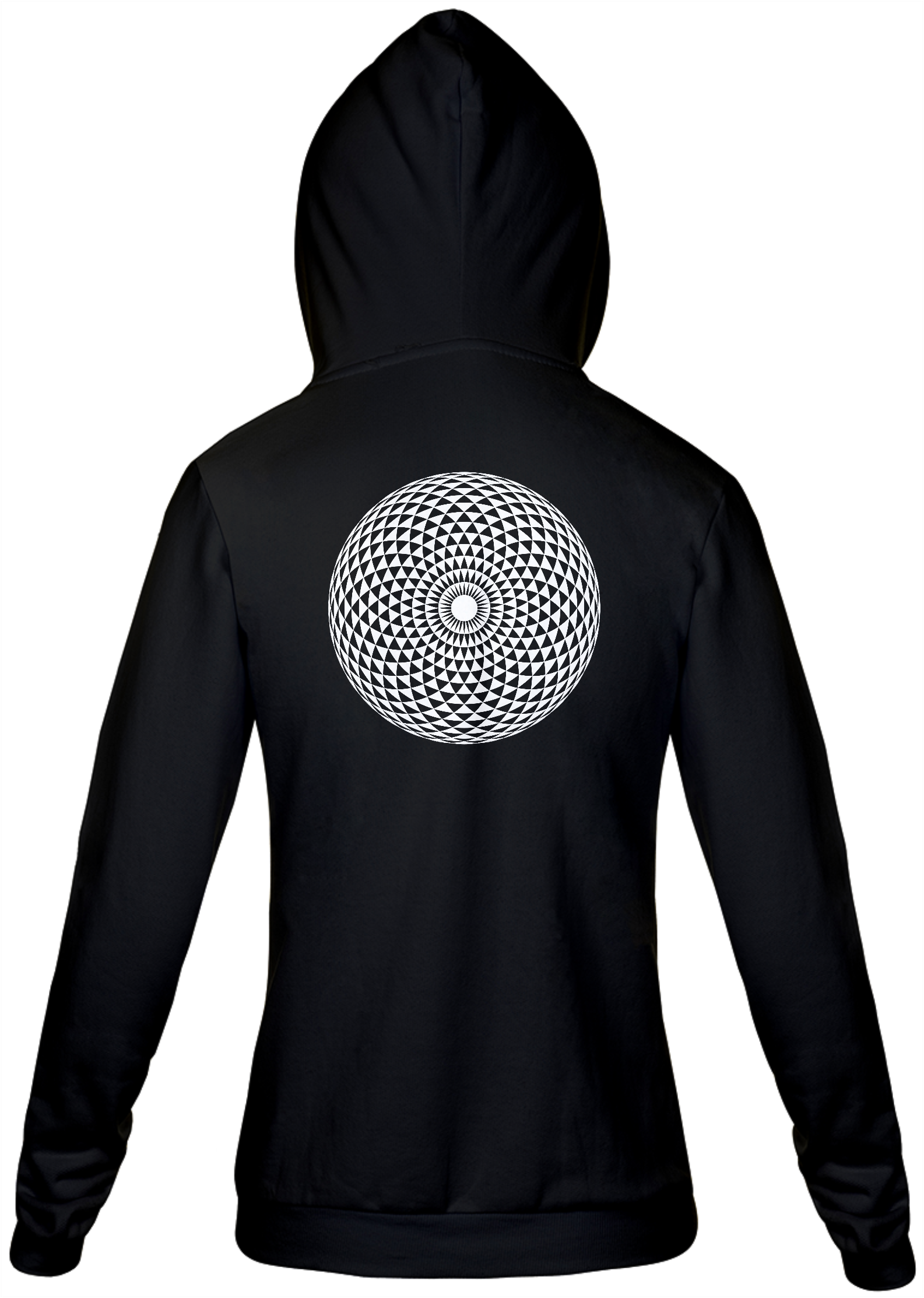 Moleton com zíper unissex - Mandala 1