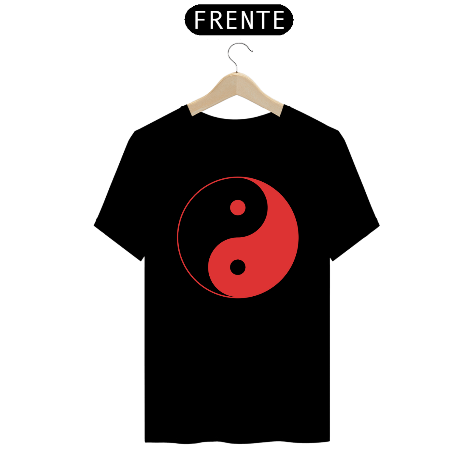 T-Shirt Prime - Yin-yang 1 Vermelho