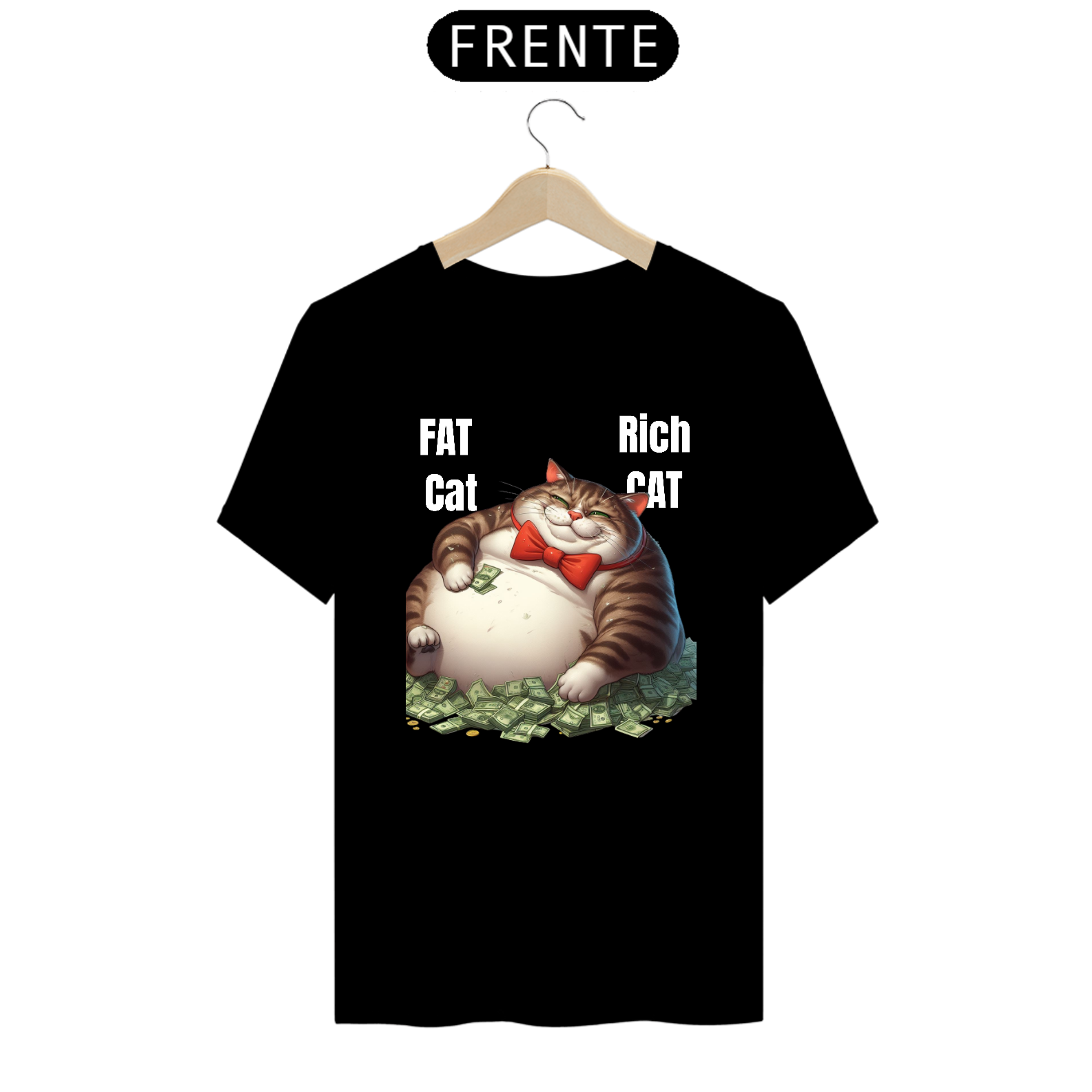 T-Shirt Prime - Fat Cat, Rich Cat 2 Branco