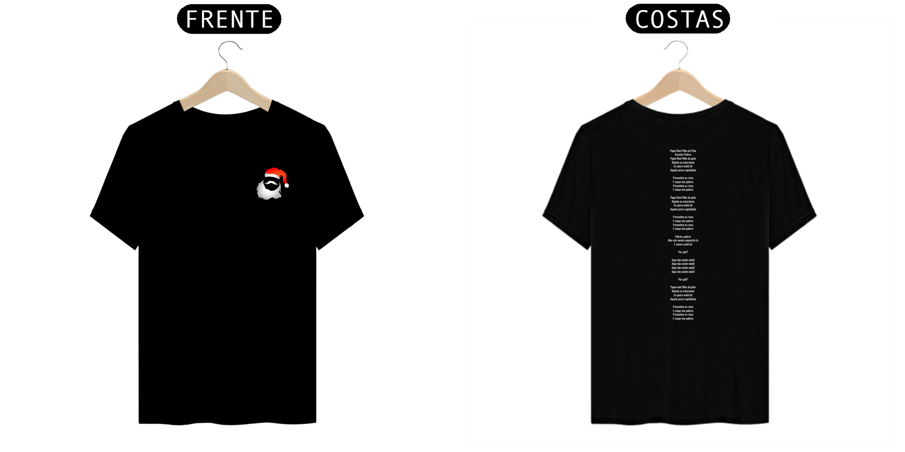 T-Shirt Prime - Papai Noel - Garotos Podres - Branco