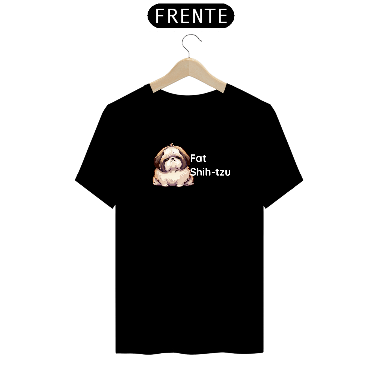 T-Shirt Prime - Fat Shih-tzu - Modelo 1