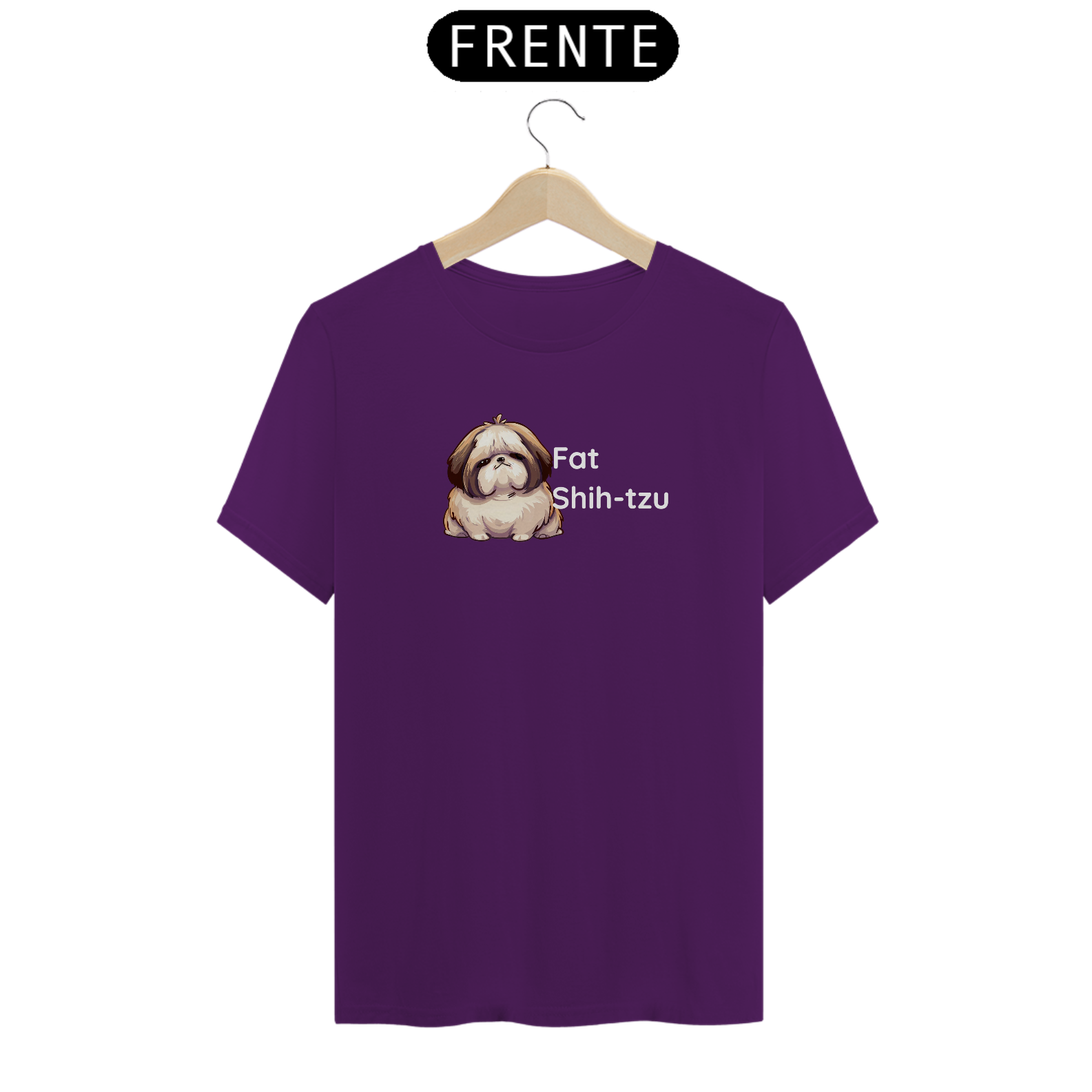 T-Shirt Classic - Fat Shih-tzu - Modelo 1