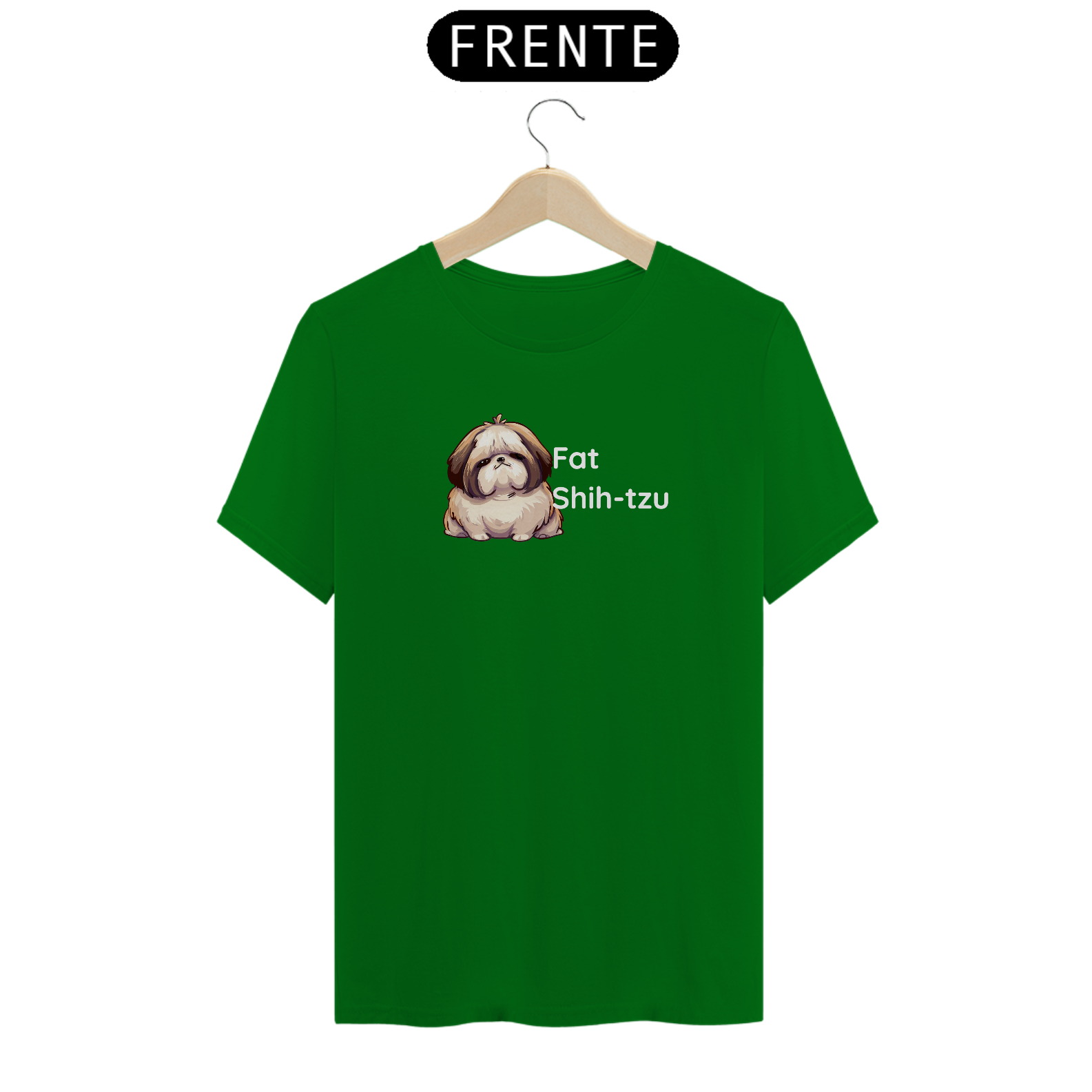 T-Shirt Quality - Fat Shih-tzu - Modelo 1