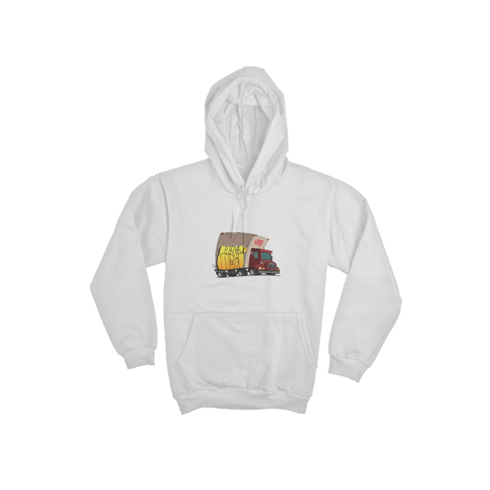 Moletom Canguru - Streetwear - Caminhão - Estampa Na Frente