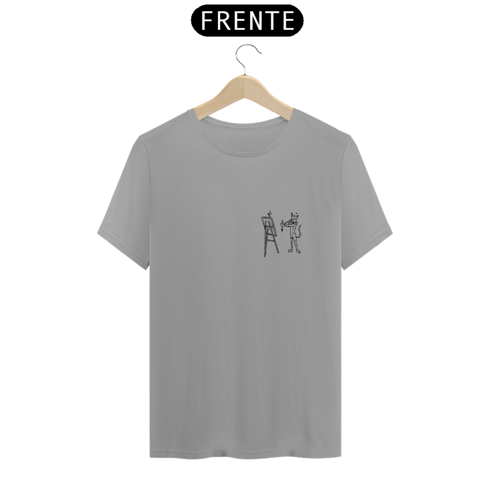 Camiseta - Streetwear - Pintando - Estampa Na Frente