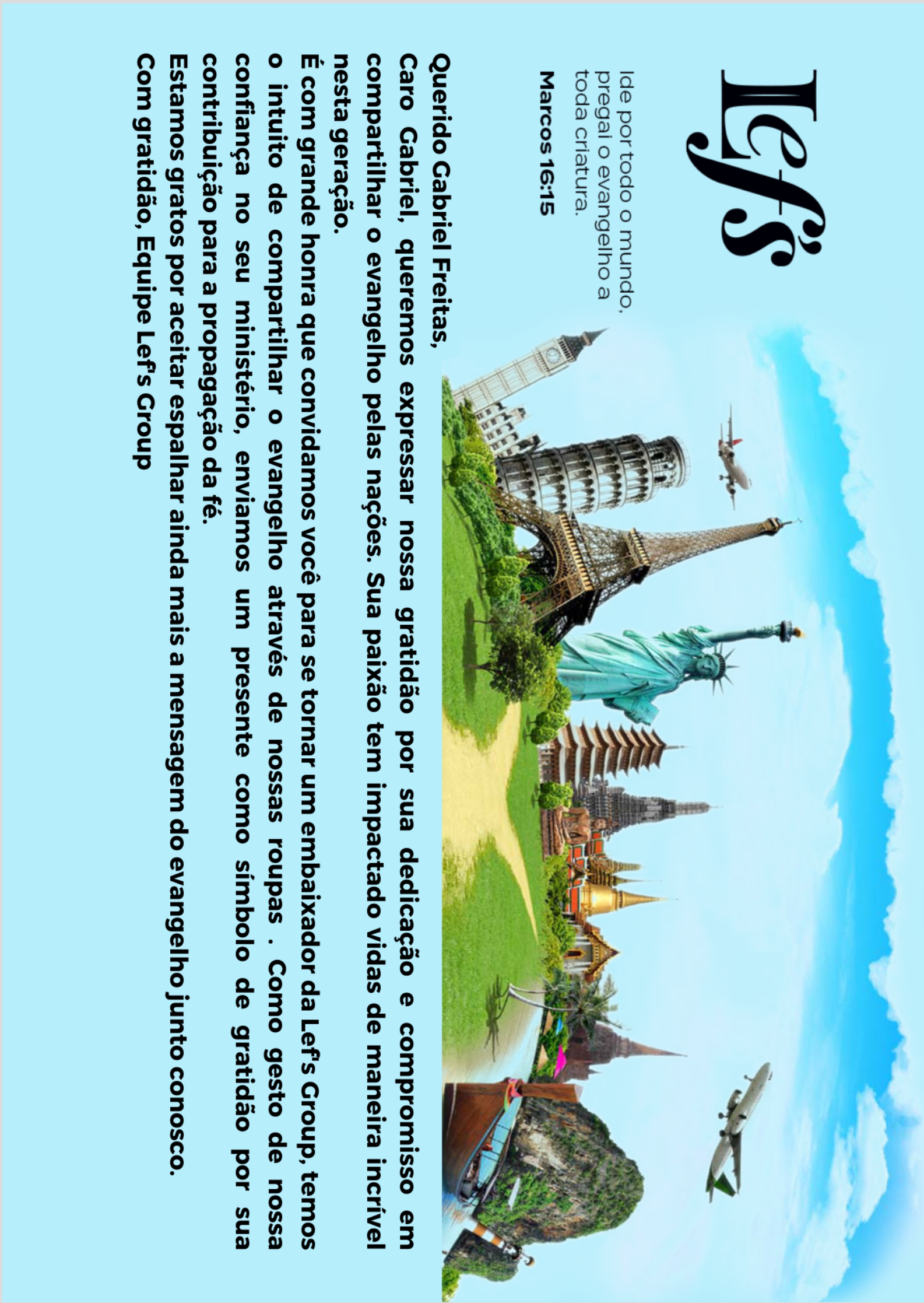 Nome do produto: CONVITE DE EMBAIXADOR