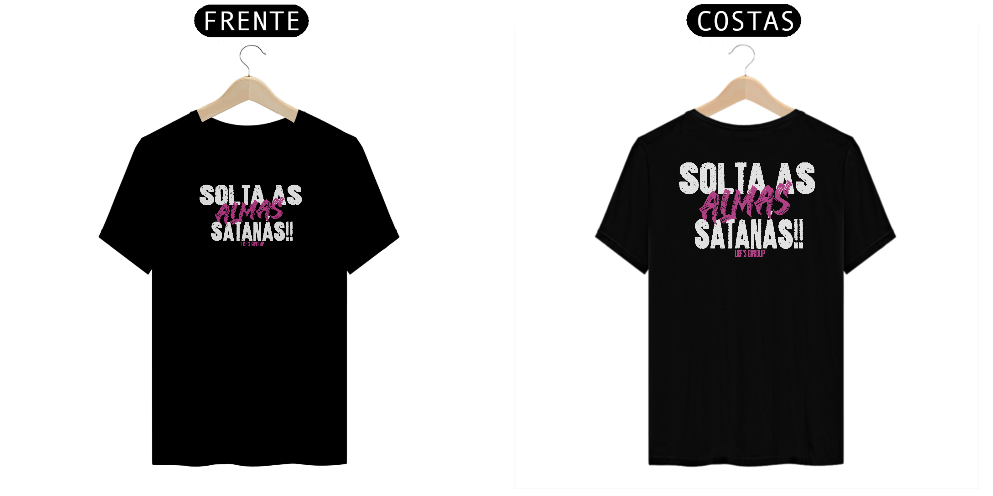 Camiseta Solta as Almas Rosa