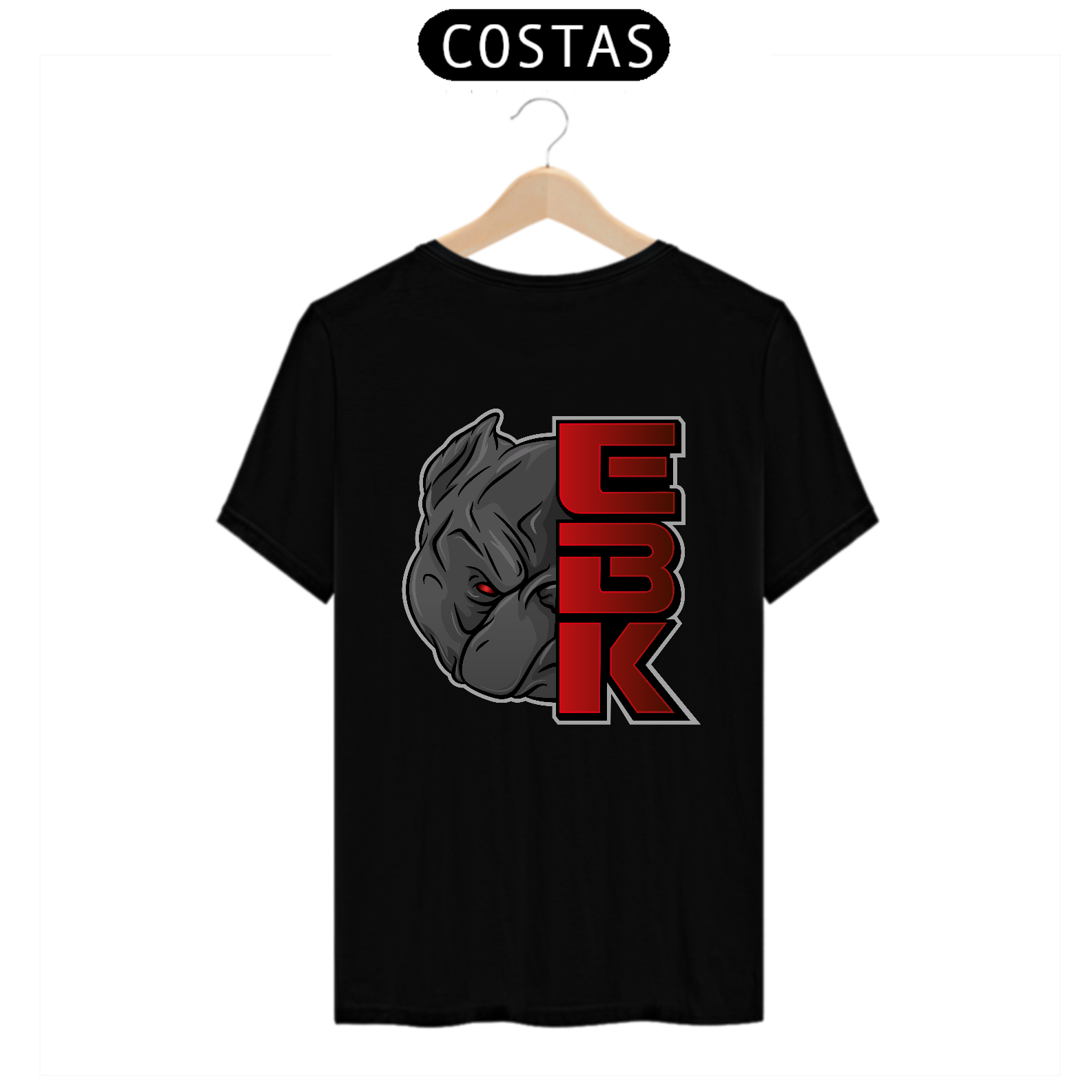 camisa ebk - estampa verso