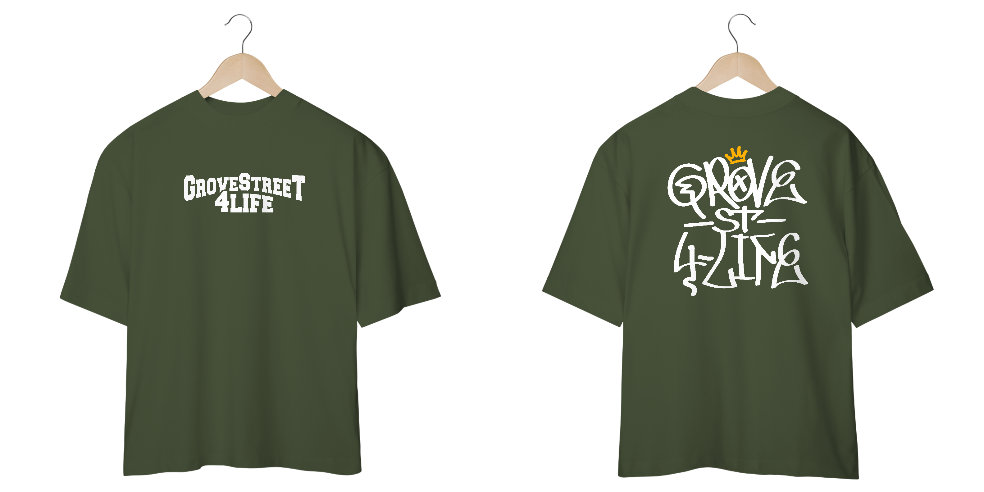 Camiseta Grove Street 4Life - OVERSIZED
