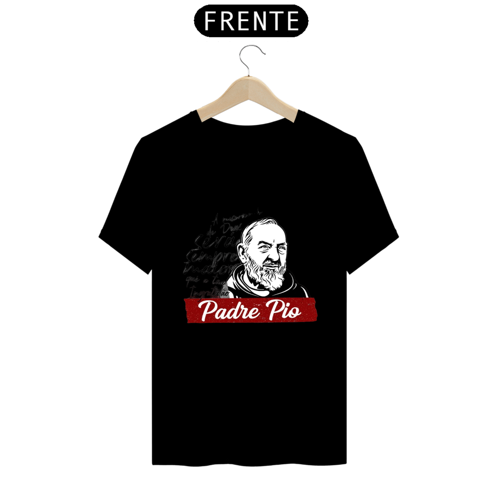 camiseta de são padre pio 