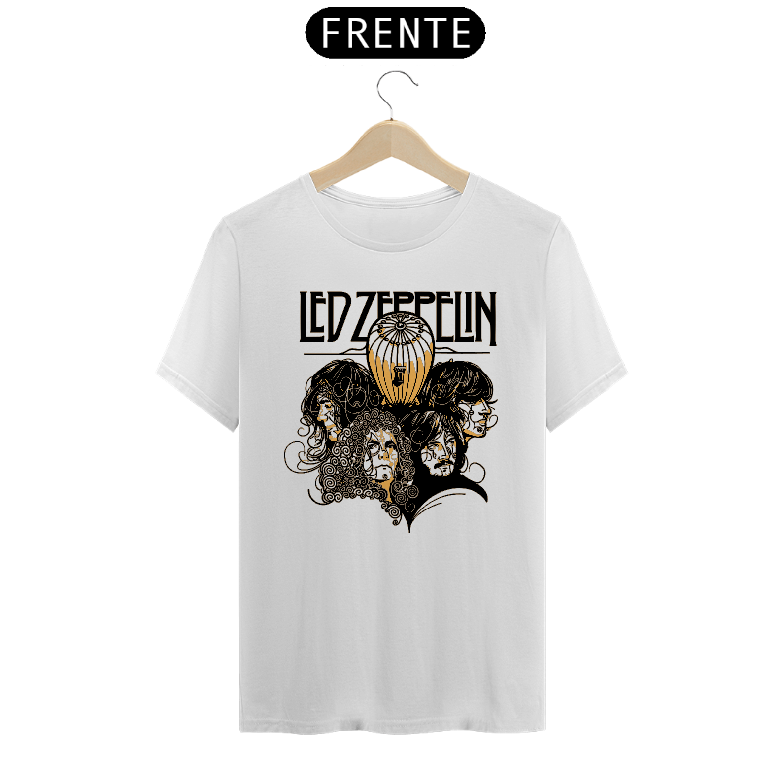 Camiseta Reta Led Zeppelin