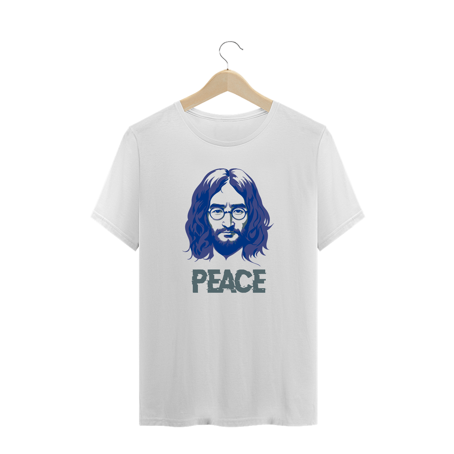 Camiseta Plus Size Peace (John Lennon)