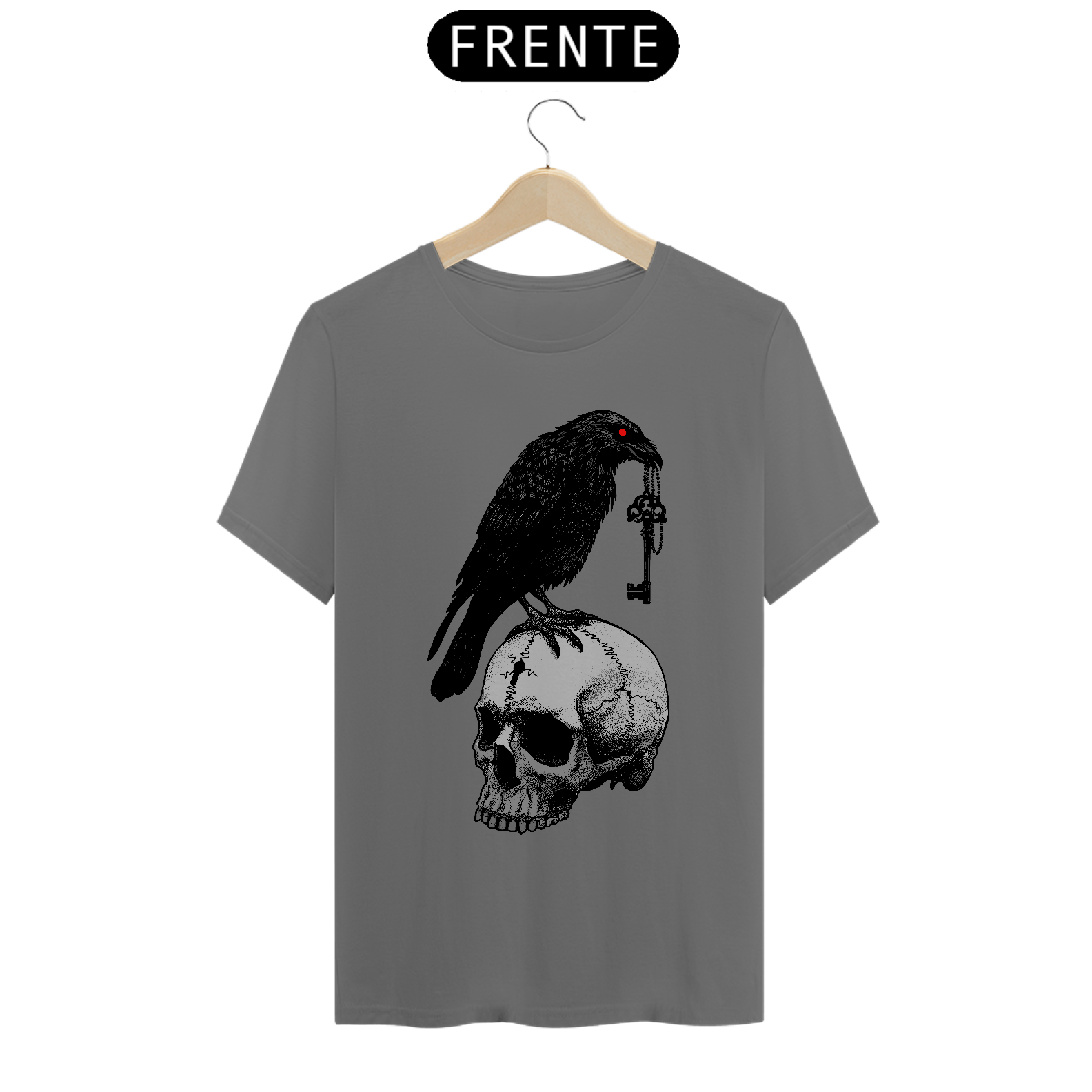 CAMISETA ESTONADA SKULL AND RAVEN
