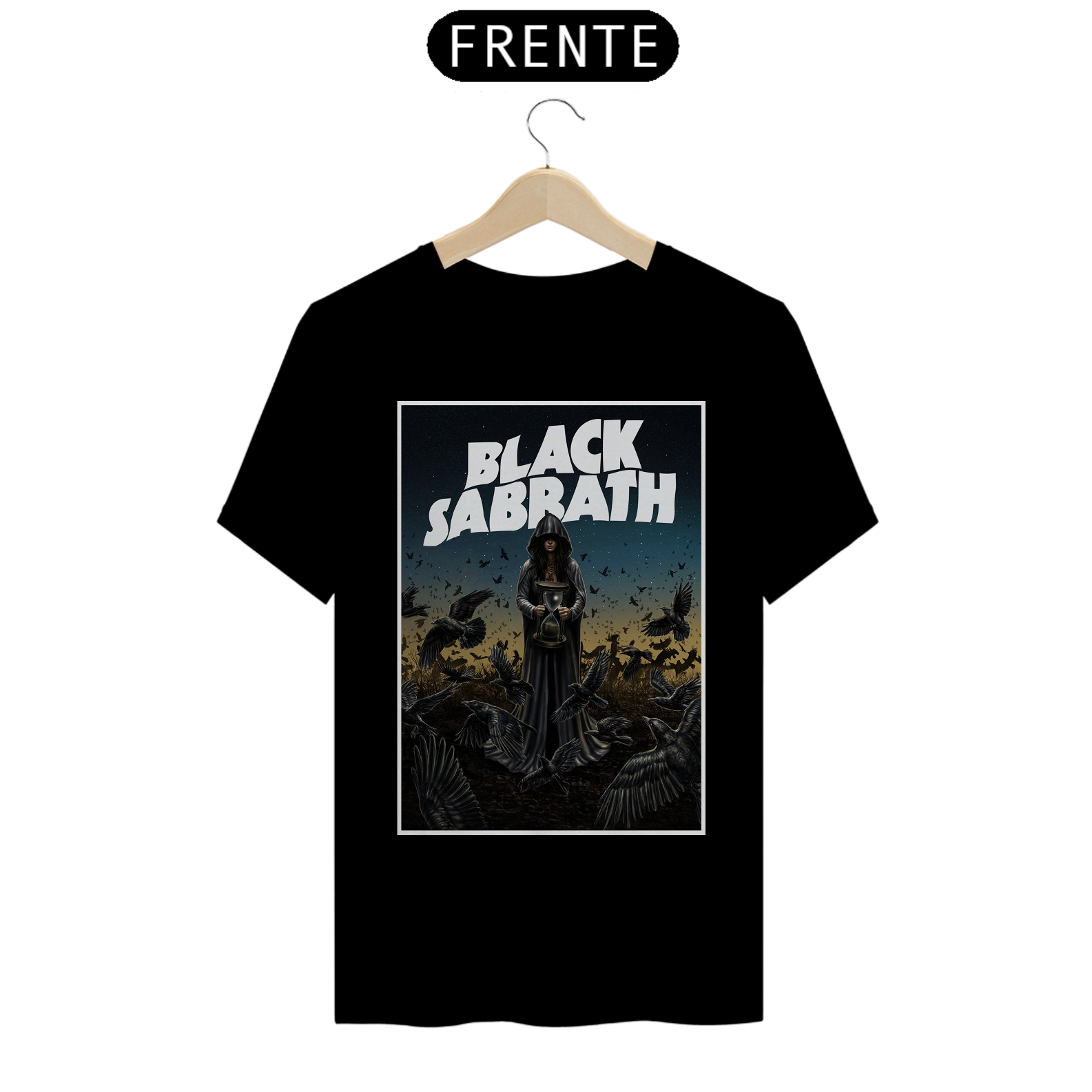 Camiseta Reta Black Sabbath