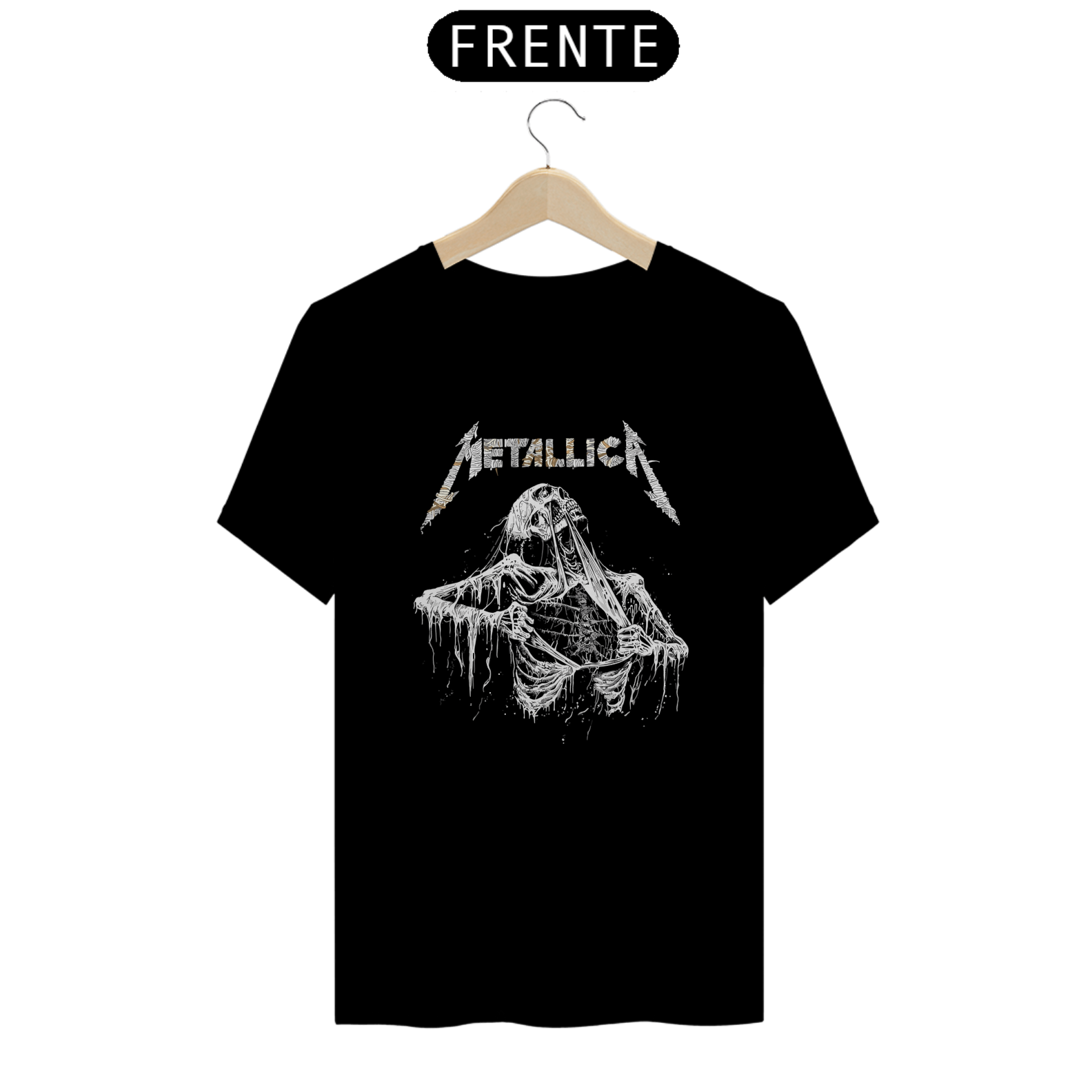 Camiseta Reta Mummy Skeleton (Metallica)