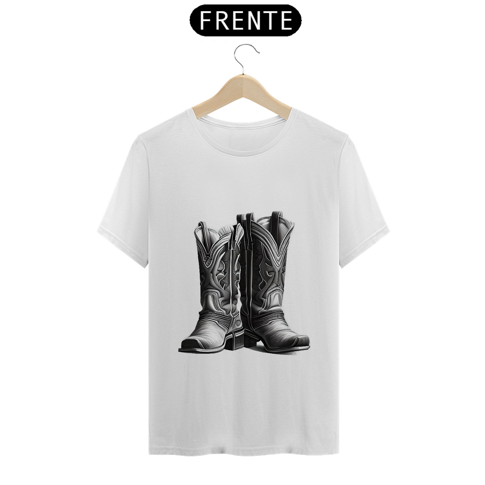 BOTA RUSTICA / T-shirt CLASSIC-malha cardada fio 24.1-100% algodão-acabamento com costura simples-gola em ribana-modelagem com caimento reto