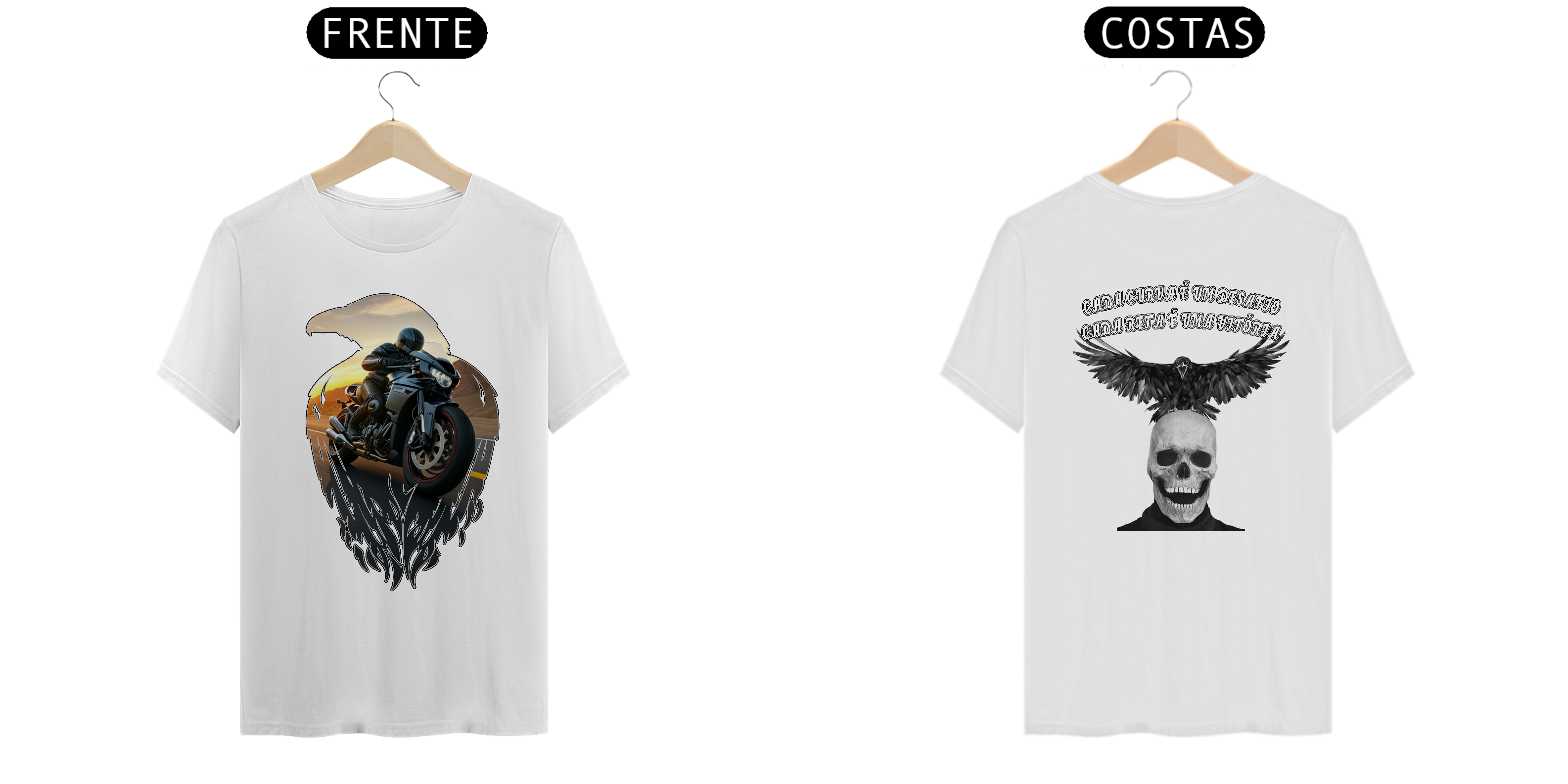 Nome do produto: Camisa Motoqueiro