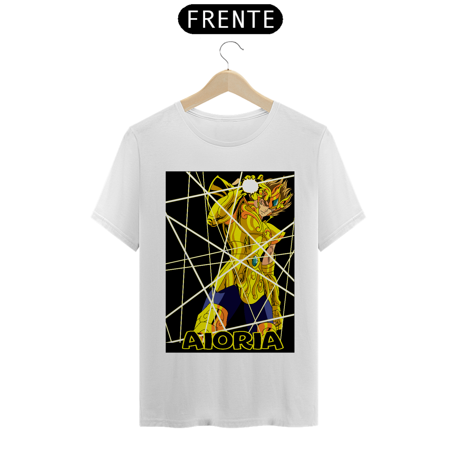 Camiseta - Cavaleiros do Zodíaco - Aioria - ANIME