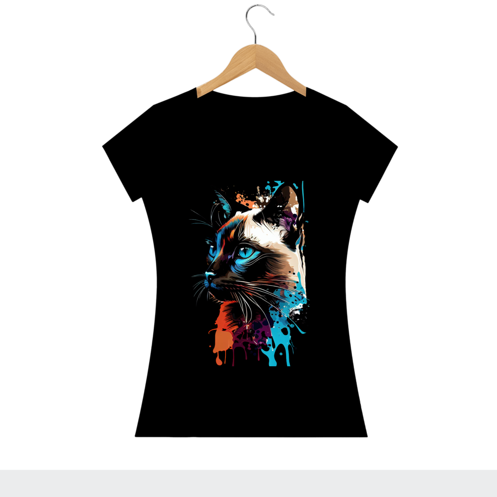 Nome do produto  Camiseta Gato Galáctico